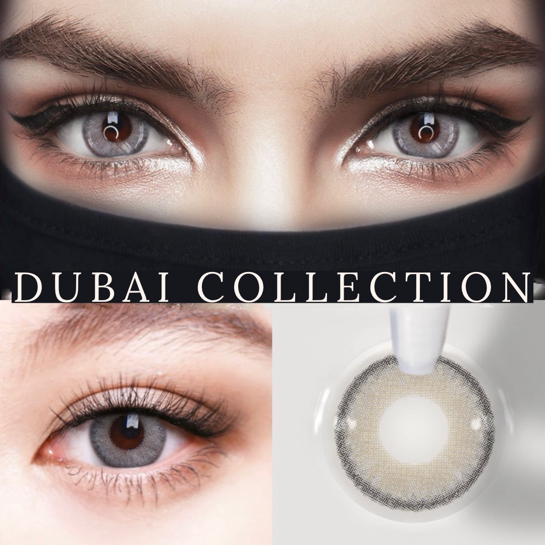 Dubai Grey Coloured Contact Lenses - EyeCandy Cosmetics